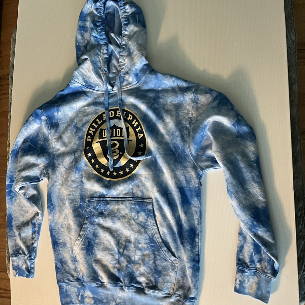 Philadelphia Union Stadium Essentials Size Large Blue Tie Dye